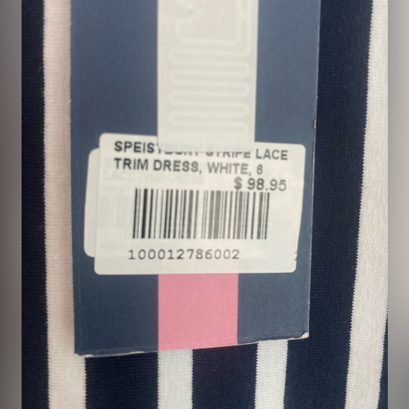 NWT Jack Wills Navy Blue Striped Dress, Size 2 - Picture 5 of 5